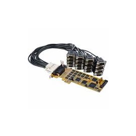 16 Port PCI Express Serial Card - Low-Profile - High-Speed PCIe Serial Card with 16 DB9 RS232 Ports