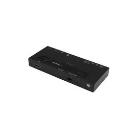 4-Port HDMI Automatic Video Switch - 4K 2x1 HDMI Switch with Fast Switching, Auto-sensing and Serial Control