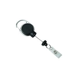 BADGE REEL EXTRA STRONG, BLACK - 5 BX