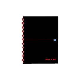 Black n Red Book Wirebound 90gsm Ruled 140pp A4 [Pack 5] [2 Packs & FREE Mouse] Jan-Mar 2013