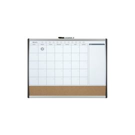 Quartet Calendar Combination Board Magnetic Drywipe and Cork Arched Frame W585xH430mm Ref 1903813