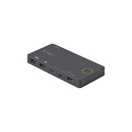 2 Port Hybrid USB-A + HDMI & USB-C KVM Switch, Single 4K 60Hz HDMI 2.0 Monitor, Compact Desktop and/or Laptop HDMI KVM Switch