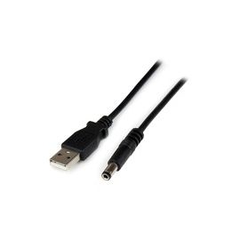 1m USB to Type N Barrel 5V DC Power Cable - USB A to 5.5mm DC