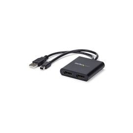 MST Hub - Mini DisplayPort to 2x DisplayPort - Multi Stream Transport Hub - mDP 1.2 to DP