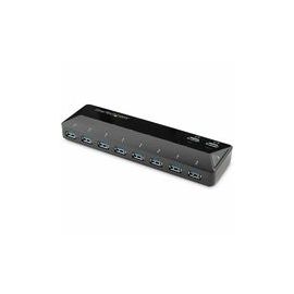 10-Port USB 3.0 Hub with Charge and Sync Ports - 2 x 1.5A Ports - Desktop USB Hub and Fast-Charging Station