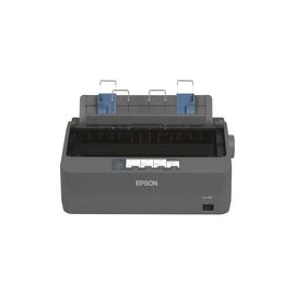 Epson LQ-350 Dot Matrix Printer , 24 pins, 80 column, original + 3 copies, 300 cps HSD (10 cpi), Epson ESC/P2 - IBM 2390+ emulation, 14 fonts, 8 Barcode fonts, 3 paper paths, single and continous sheet, paper park, USB Parallel and Serial I/F