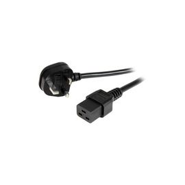 2m Computer Power Cord - BS-1363 to IEC 320 C19