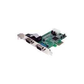 2 Port PCIe Serial Adapter Card with 16550