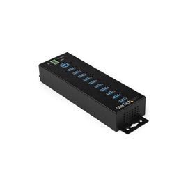 10-Port Industrial USB 3.0 Hub with External Power Adapter - ESD & 350W Surge Protection (HB30A10AME)