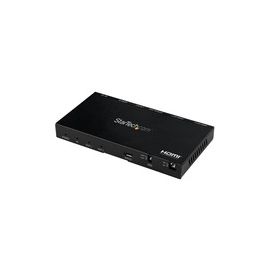 HDMI Splitter - 2 Port - 4K 60Hz with Built-In Scaler - HDCP 2.2 - EDID Emulation - 7.1 Surround Sound