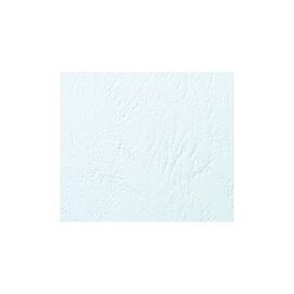 GBC Report Covers Front PVC A4 Clear and Back A4 Leathergrain White Ref CR140070 [Pack 25x2]