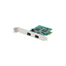 2 Port 1394a PCI Express FireWire Card - TI TSB82AA2 Chipset - Plug-and-Play - PCIe FireWire Adapter (PEX1394A2V2)