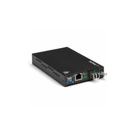 Gigabit Ethernet Copper-to-Fiber Media Converter - SM LC - 10 km - Ethernet Media Converter - GbE Converter