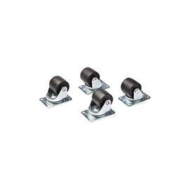 Heavy Duty Casters for Server Racks/Cabinets, Set of 4 Universal M6 2-inch Caster Wheels Kit, 45x75mm Pattern Casters, Swivel