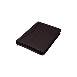 Alassio Ring Binder Folder Zipped with Pad 4-Ring Capacity 30mm A4 Black Ref 30070