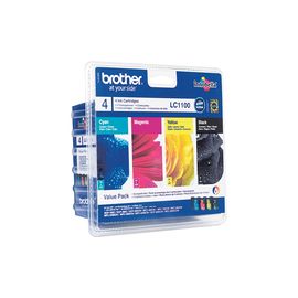 INK CARTRIDGE LC-1100 VALUE PACK (B,C,M,Y) BLISTER