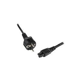 2m 3 Prong Laptop Power Cord - Schuko CEE7 to C5 Clover Leaf Power Cable Lead