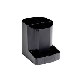 Exacompta Eco Pen Box Recycled Plastic W123xD90xH110mm Black Ref 675014D