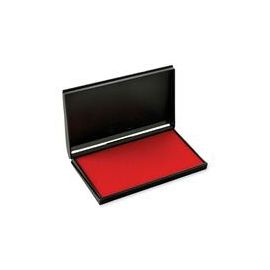 Stamp Pad, Re-Inkable, 3-1/2"x6-3/8" , Red