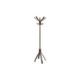 Wood Coat Stand, 4 FT, 10 Pegs, Espresso